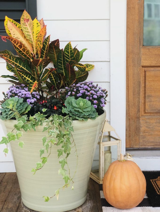 Fall flower pots