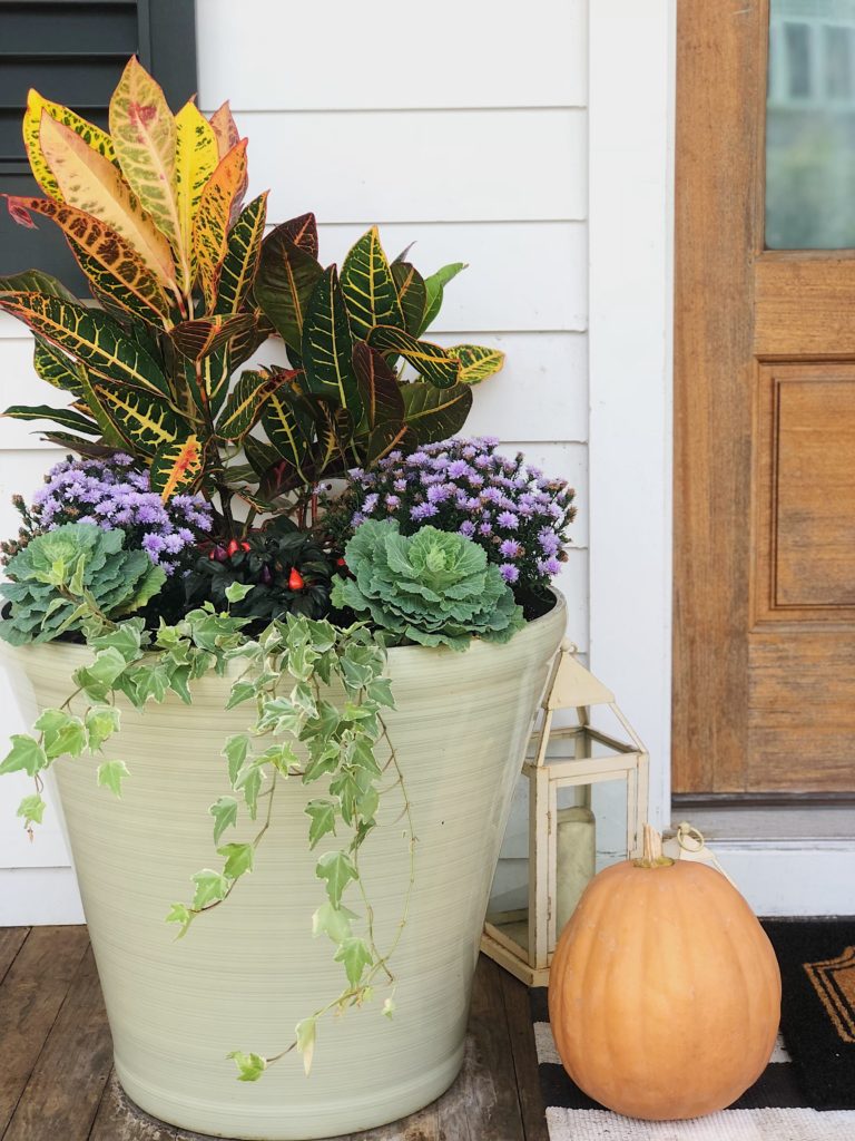 Fall flower pots